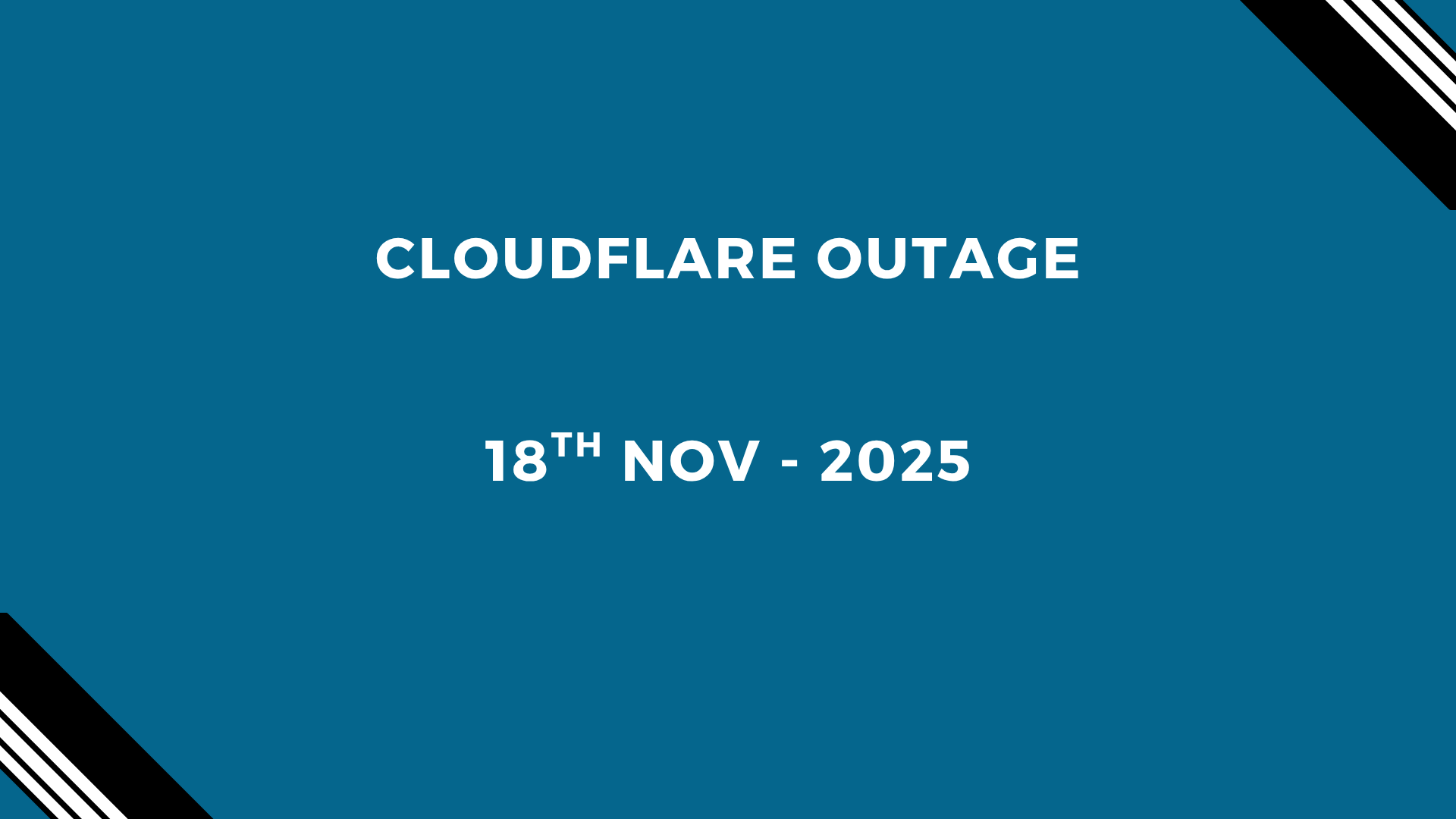 Cloudflare Outage Banner Image