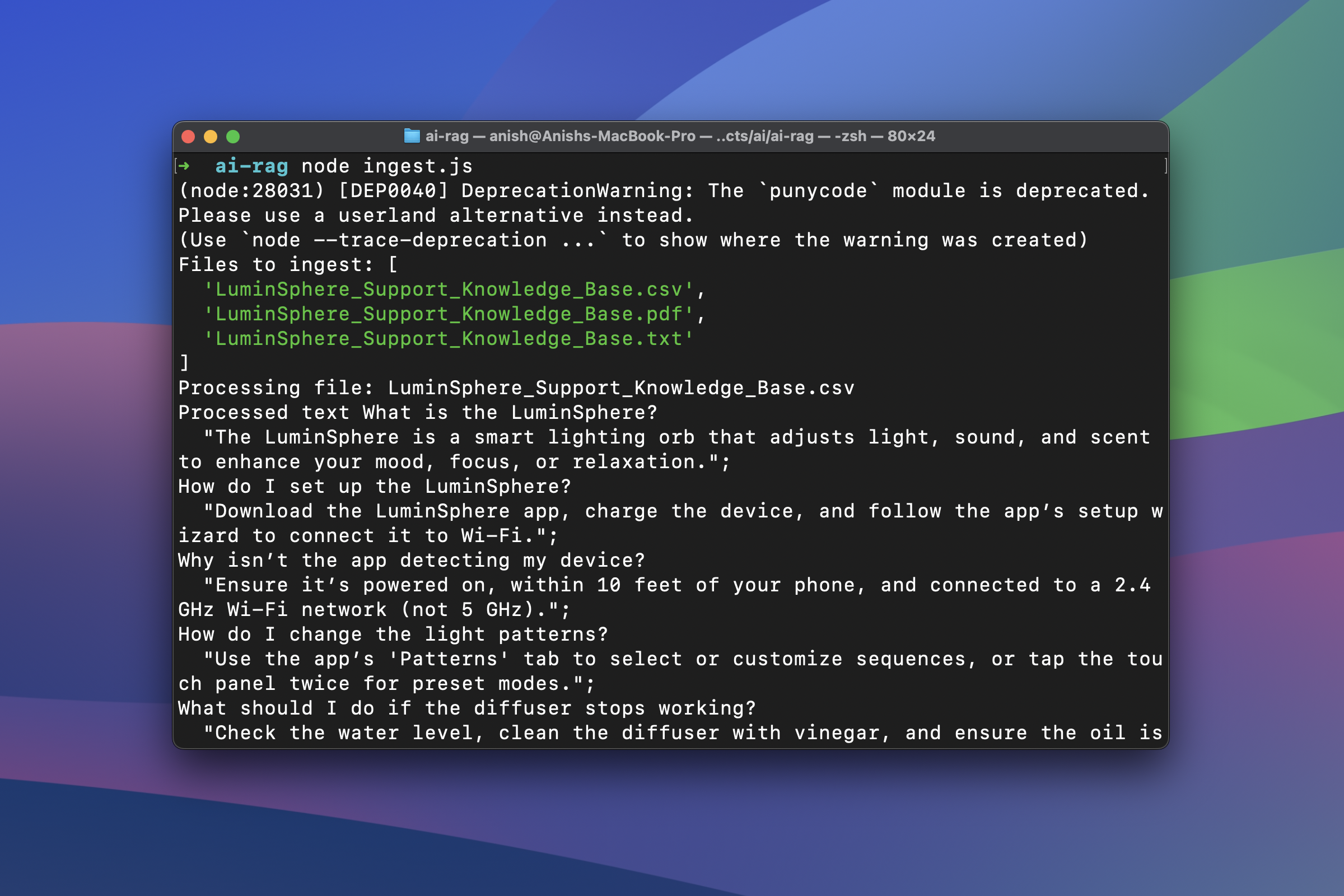 RAG - Data Ingestion