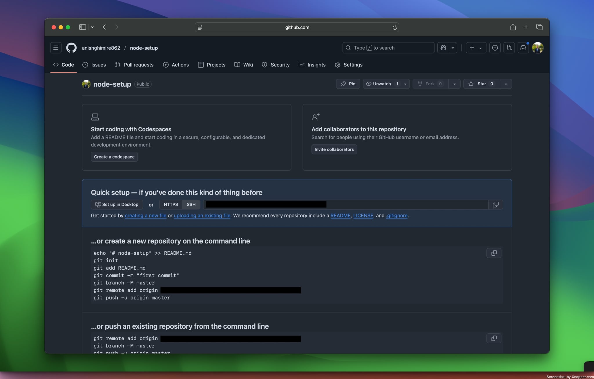 GitHub New Repository Instructions